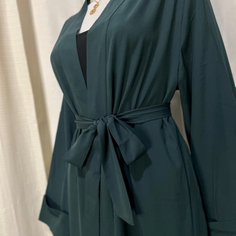 Dark green abaya